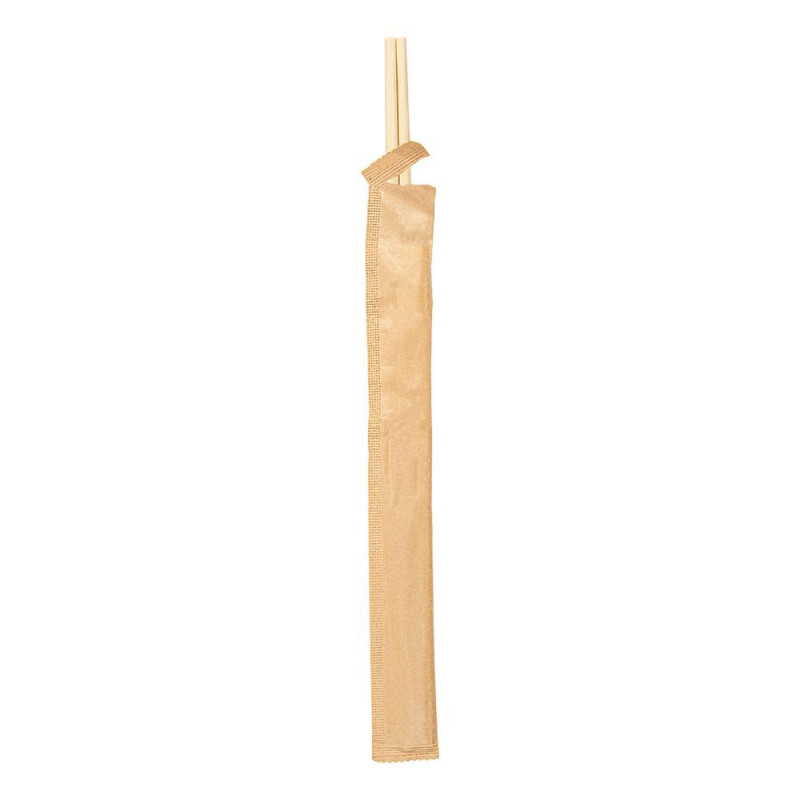 Baguette chinoise 20cm bois naturel en sachet kraft  Ref 251.16 P/100