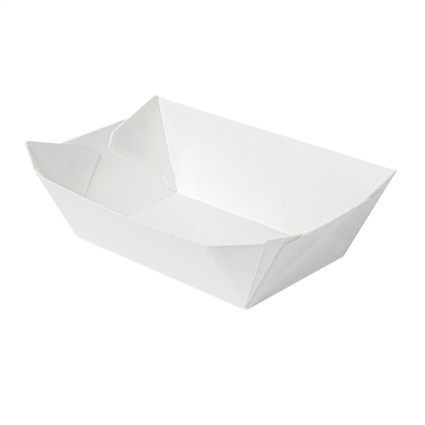 BARQUETTES 'THEPACK' 480 G 230 G/M2 10x6,2x4,8 CM BLANC CARTON ONDULÉ NANO-MICRO Ref 234.90 C/1800 -unité-