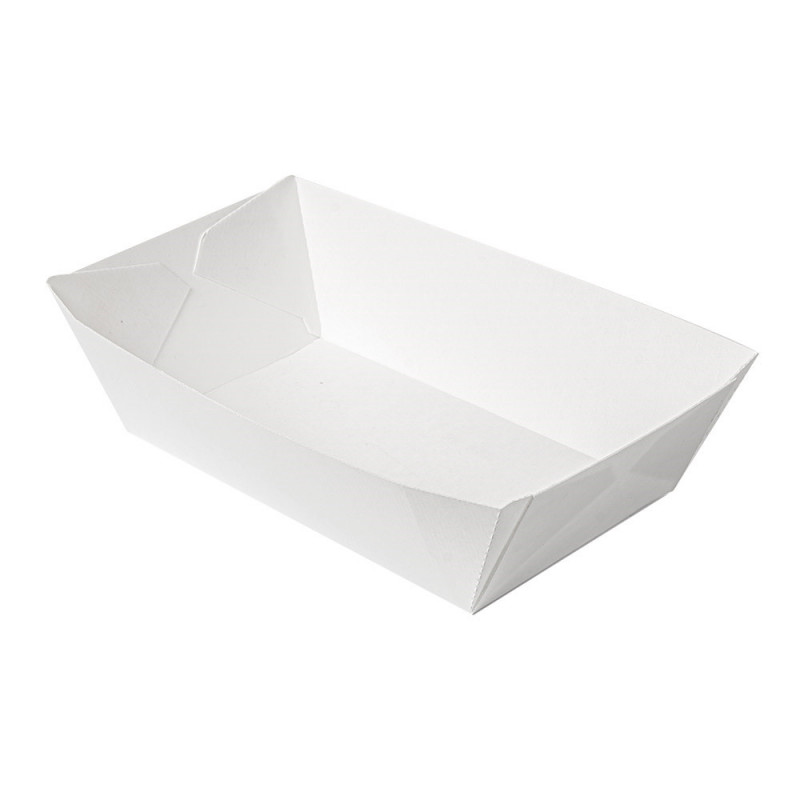 BARQUETTES 'THEPACK' 2400 G 230 G/M2 17x9,7x6,3 CM BLANC CARTON ONDULÉ NANO-MICRO Ref 234.98 C/600 -unité-