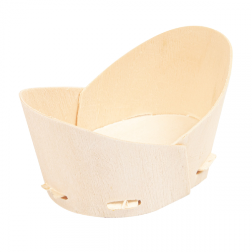 Barquette bois peuplier 10.3x6x5.3cm Ref 254.96 C/200 P/10 -unité-