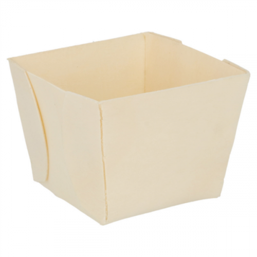 Barquette bois peuplier 70x70x55mm Ref 223.61 C/500 P/50 -unité-