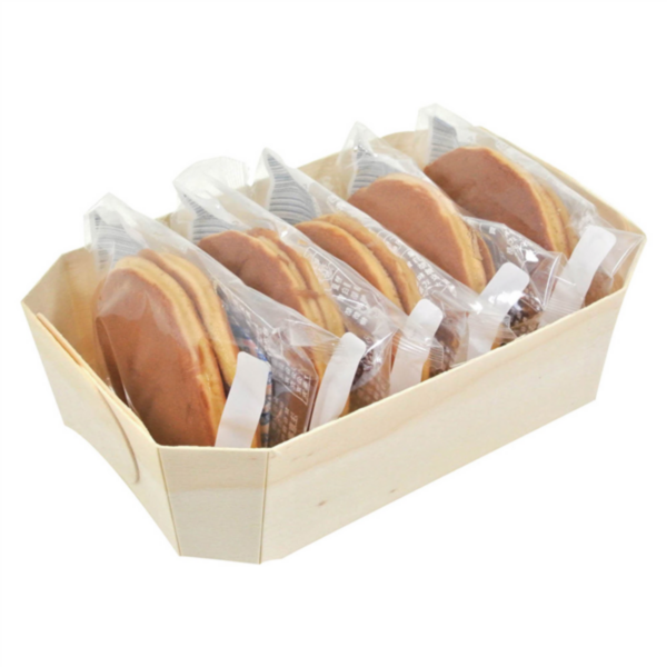 Barquette bois peuplier 180x105x55mm Ref 180.53 C/300 P/25 -unité-