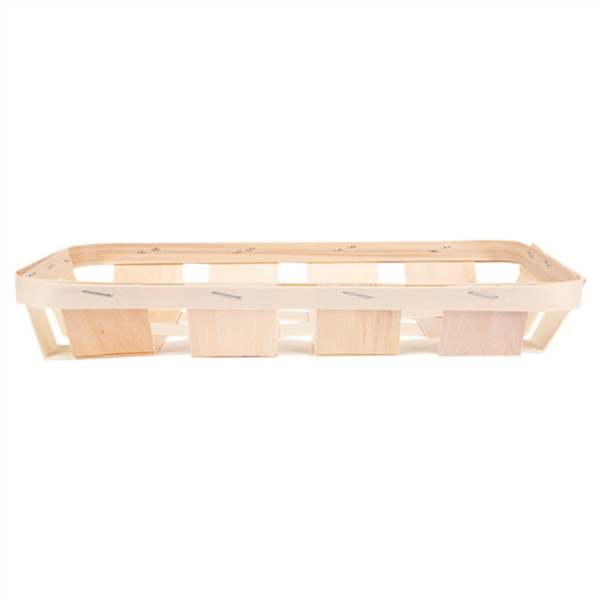 Corbeille bois peuplier 260x125x40mm Ref 180.58 C/120 P/20 -unité-