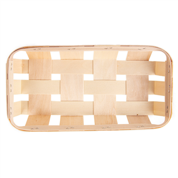 Corbeille bois peuplier 260x125x40mm Ref 180.58 C/120 P/20 -unité-