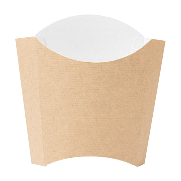 BOÎTES À FRITES STANDARD 'THEPACK' 135 G 220 G/M2 13x8x13,5 CM NATUREL CARTON ONDULÉ NANO-MICRO Ref 234.38 C/1200 P/200 -unité-