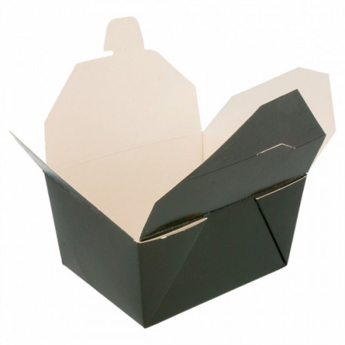 Boite Américaine étanche Noire 750ml 11,2x9x6,4cm 131.57 C/450 P/50 -unité-