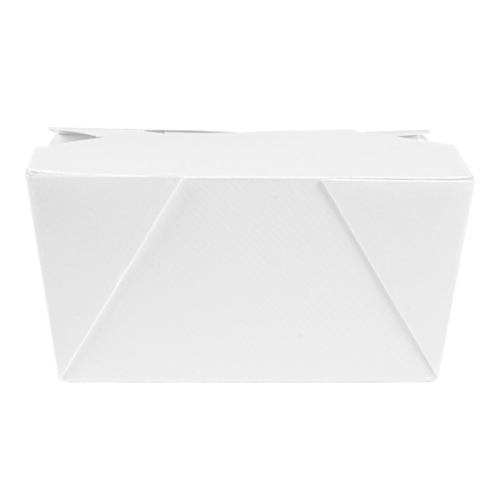Boite Américaine Blanche Micro ondable The Pack 780ml 113x90x63mm carton ondulé ref 234.53 C/500 -unité-