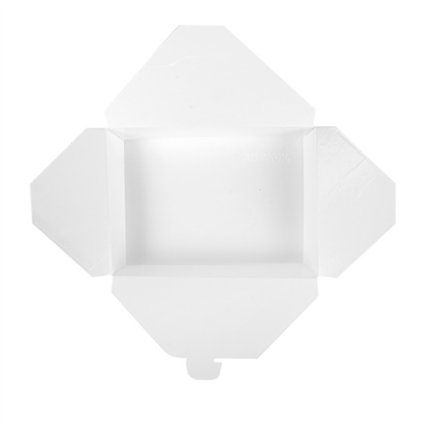 Boite Américaine Blanche Micro ondable The Pack 1470ml 196x140x45mm carton ondulé ref 234.59 C/300 -unité-