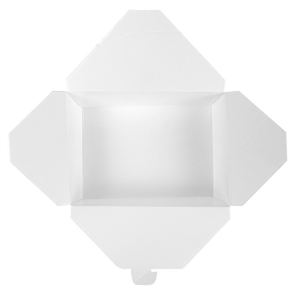 Boite Américaine Blanche Micro ondable The Pack 1980ml 196x140x62mm carton ondulé ref 234.62 C/200 -unité-