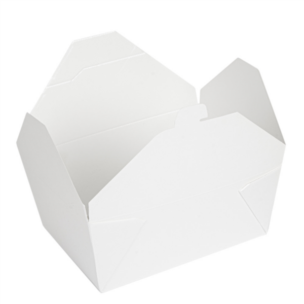 Boite Américaine Blanche Micro ondable The Pack 2880ml 196x140x90mm carton ondulé ref 234.65 C/200 -unité-