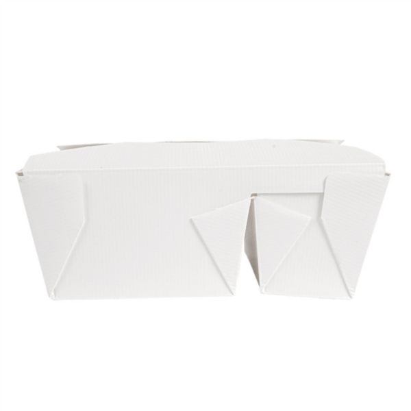 Boites Américaines 2 compartiments 900+450ml 121x152x65mm Blanche Ref 258.51 C/300 P/50 -unité-