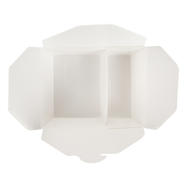 Boites Américaines 2 compartiments 900+450ml 121x152x65mm Blanche Ref 258.51 C/300 P/50 -unité-