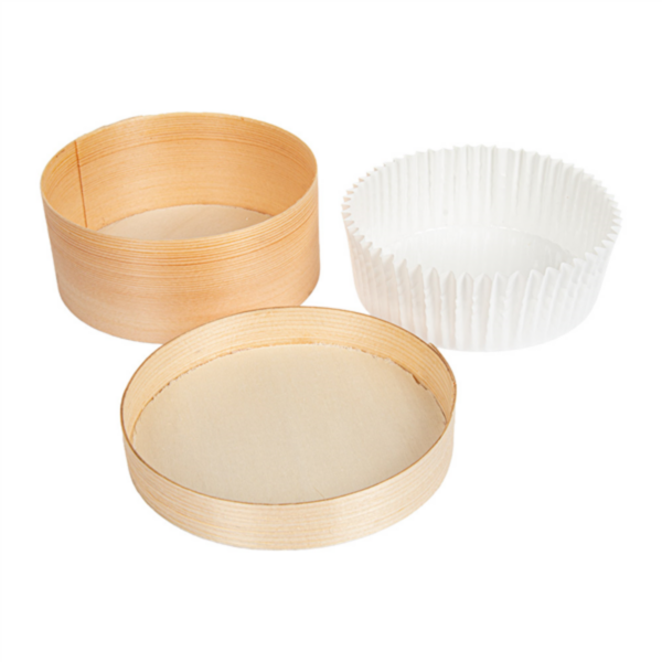 Boite Bambou+papier silicone Ø104mmx42mm 280.46 P/10 C/100