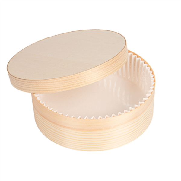 Boite Bambou+papier silicone Ø155mmx50mm 280.47 P/10 C/100