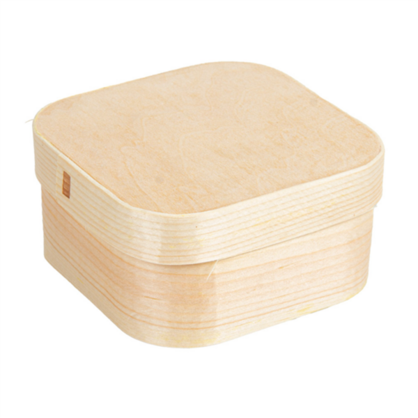 Boite Bambou+papier silicone 80x80x40mm Ref 270.95 C/200 P/10 -unité-