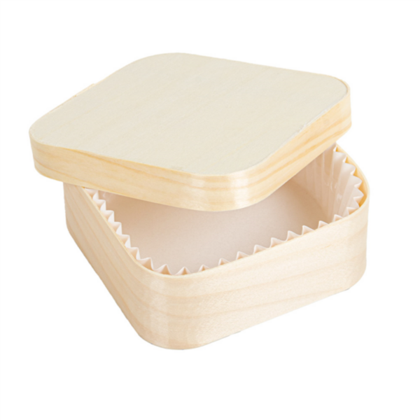 Boite Bambou+papier silicone 110x110x40mm Ref 270.94 C/200 P/10 -unité-