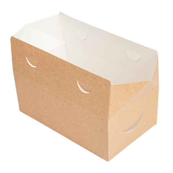 Boites Kraft pour repas à emporter 1000ml Ref 256.65 C/300 P/50 -unité-