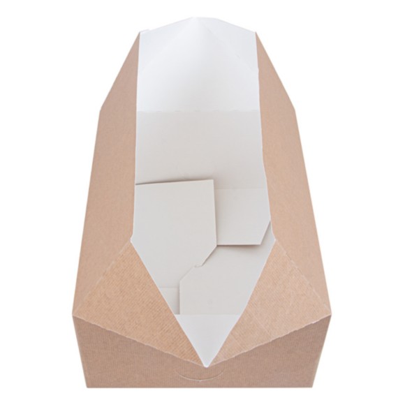 Boites Kraft pour repas à emporter 5000ml Ref 261.86 C/150 P/50 -unité-