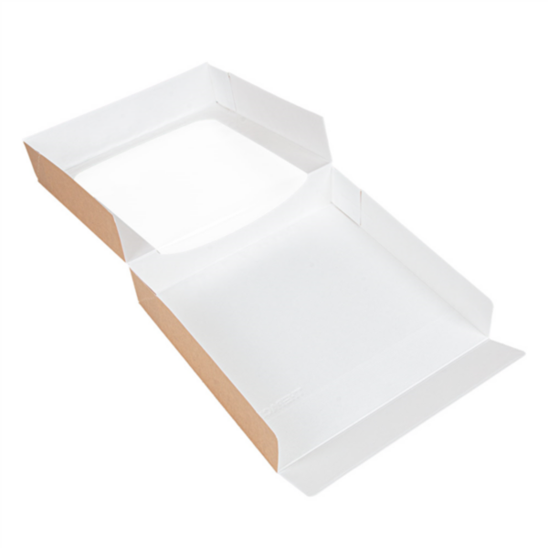 Boite avec fenêtre Kraft brun 23x23x5cm 255.88 C/300 P/50 -unité-