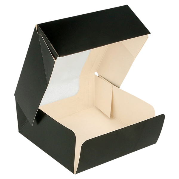 Boite avec fenêtre Noire 10x10x4cm 252.24 C/400 P/50 -unité-