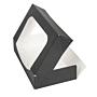 Boite avec fenêtre Noire 19.7x12x4.5cm 252.27 C/400 P/50 -unité-