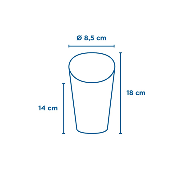 Boite frite ronde ouverte kraft brun neutre 85mmx180mm 660ml 233.47 C/1000 P/50 -unité-