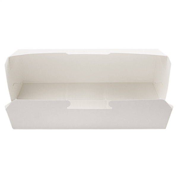 Boite Hot Dog Blanche 235x90x60mm 234.26 C/450 P/50 -unité-