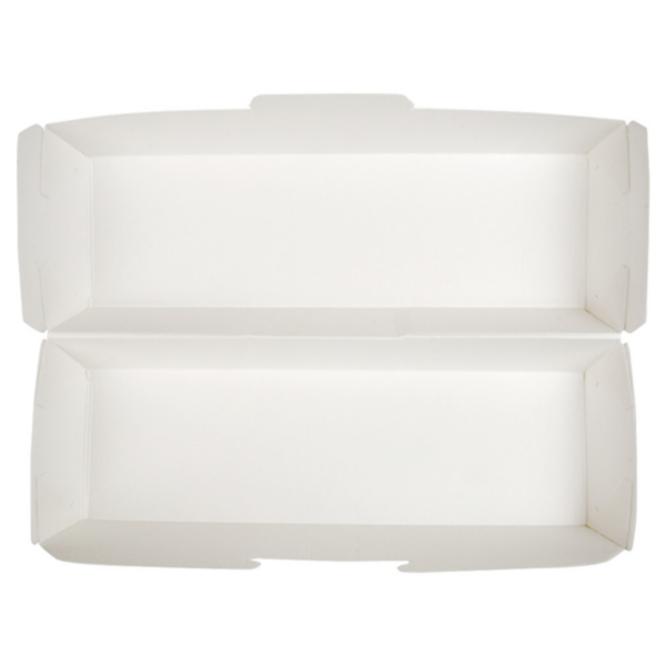 Boite Hot Dog Blanche 235x90x60mm 234.26 C/450 P/50 -unité-