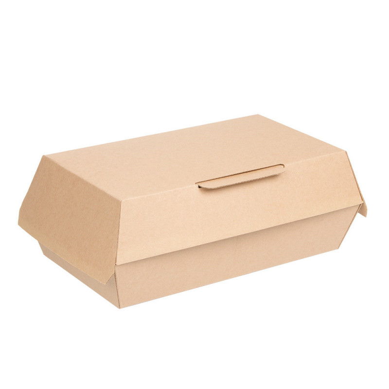 BOÎTES LUNCH BOX 'THEPACK' 220 G/M2 22x13x7,5 CM NATUREL CARTON ONDULÉ NANO-MICRO 235.06 C/300 P/50 -unité-