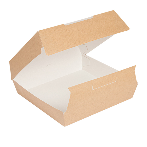 Boites Lunch Box Kraft 235x240x87mm Ref 234.34 C/150 P/50 -unité-