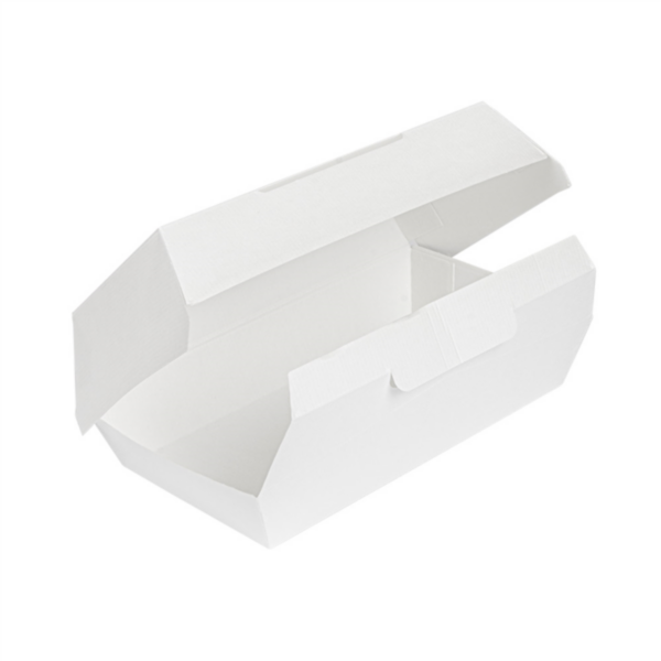 Boites Lunch Box Blanche 195x115x65mm Ref 235.04 C/300 P/50 -unité-