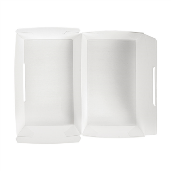 Boites Lunch Box Blanche 195x115x65mm Ref 235.04 C/300 P/50 -unité-