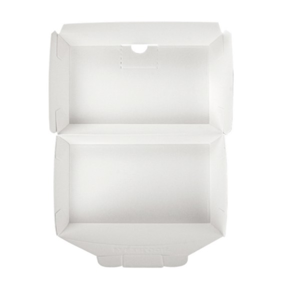 Boites Lunch Box Blanche 195x125x70mm Ref 254.57 C/300 P/50 -unité-