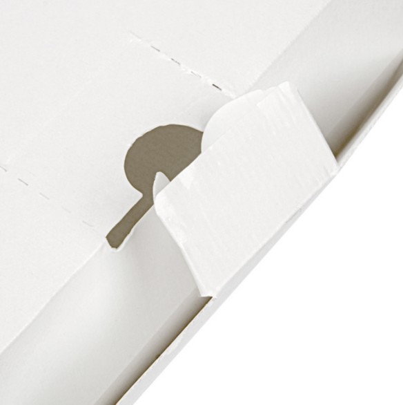 Boites Lunch Box Blanche 195x125x70mm Ref 254.57 C/300 P/50 -unité-