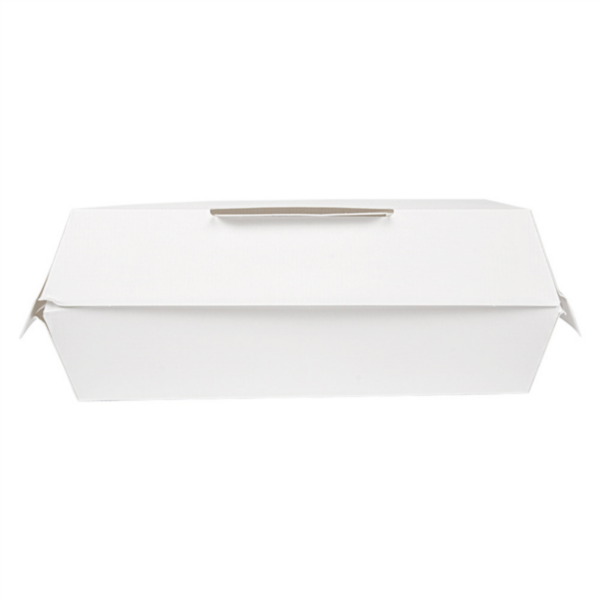 Boites Lunch Box Blanche 220x130x75mm Ref 235.07 C/300 P/50 -unité-