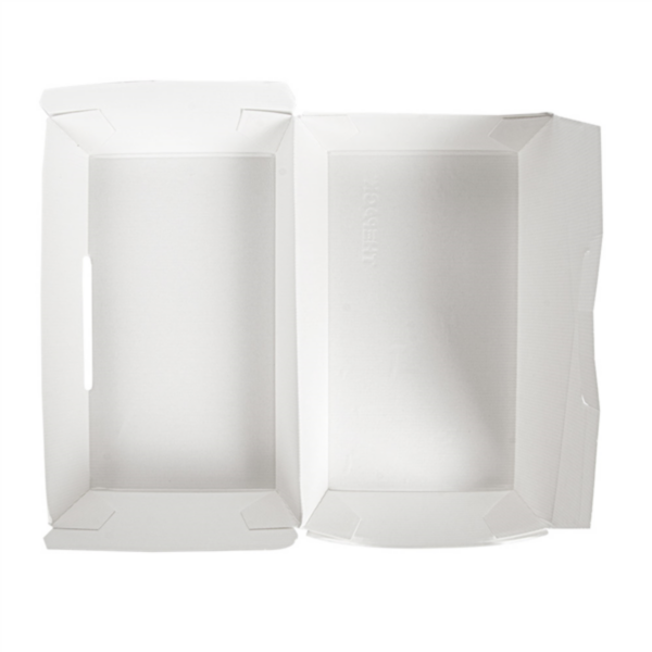 Boites Lunch Box Blanche 220x130x75mm Ref 235.07 C/300 P/50 -unité-