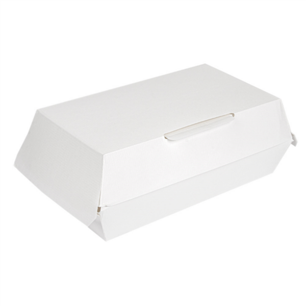 Boites Lunch Box Blanche 220x130x75mm Ref 235.07 C/300 P/50 -unité-