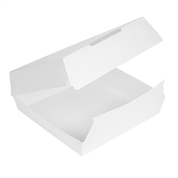Boites Lunch Box Blanche 235x240x87mm Ref 234.35 C/150 P/50 -unité-