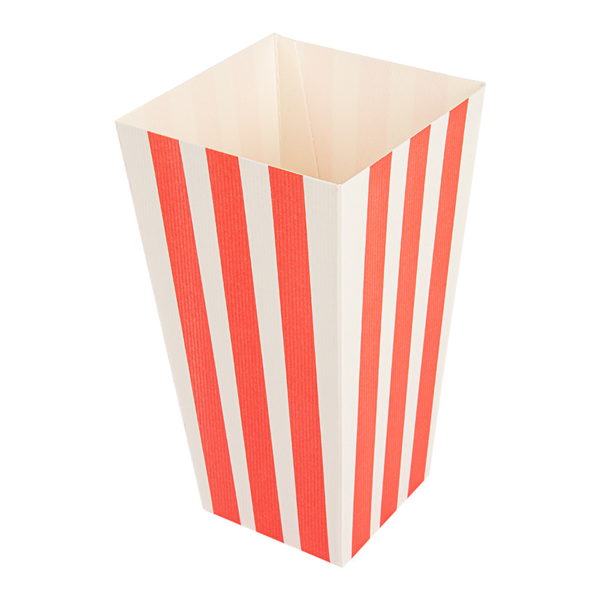 Boites Pop Corn modèle Stripes 80x110x205mm 235.01 (ex 229.45) C/600 P/100 -unité-