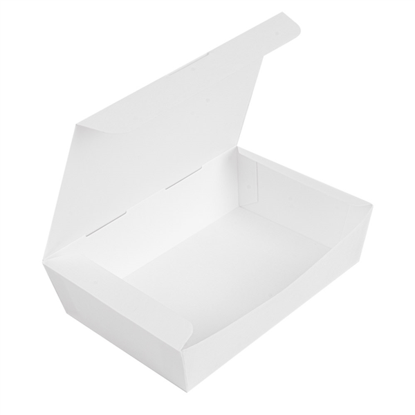 Boite repas carton Blanche 205x146x50mm Ref 235.16 C/360 P/60 -unité-
