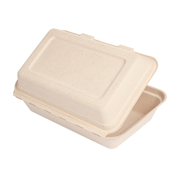 Boite Repas Fibre Végétale Kraft 160x240x75mm 1000ml 231.23 C/400 P/50 -unité-