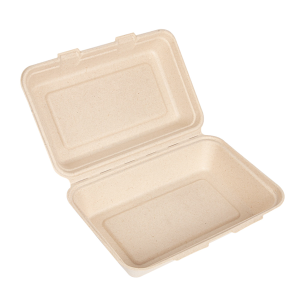 Boite Repas Fibre Végétale Kraft 160x240x75mm 1000ml 231.23 C/400 P/50 -unité-