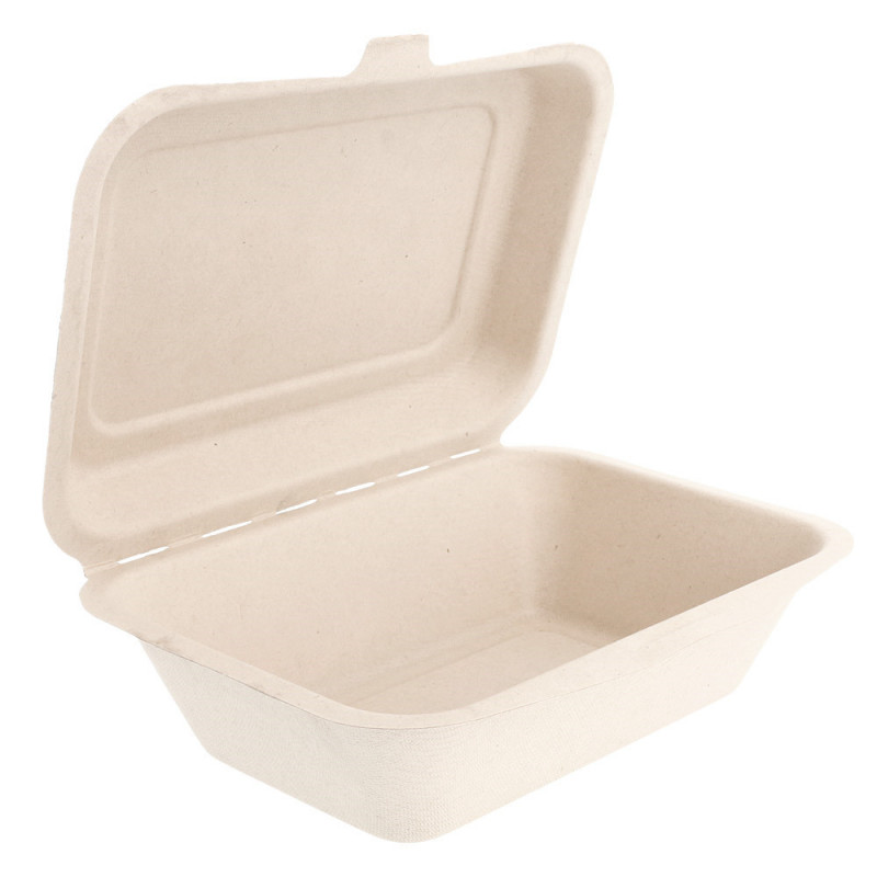 Boite Repas Fibre Végétale Kraft naturel 136x182x64mm 600ml 150.14 C/1000 P/50 -unité-