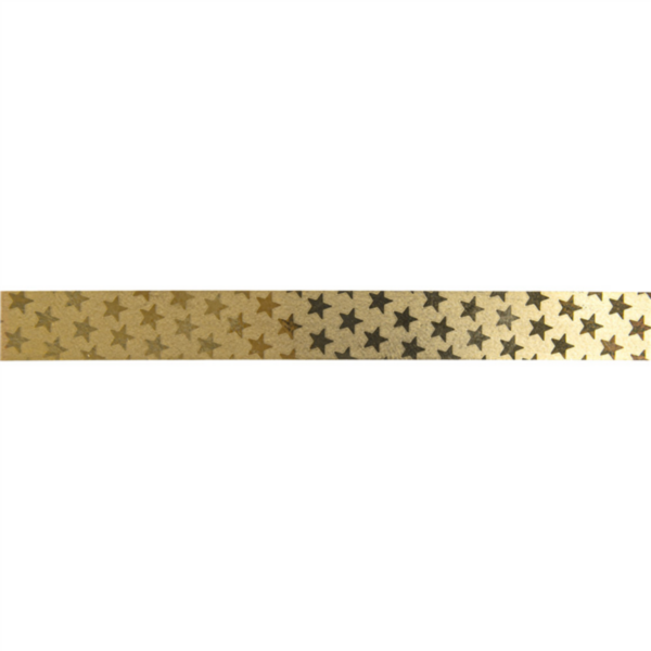 Bolduc miroir STARS 10mmx225m doré PP Ref 279.49 -unité la bobine-