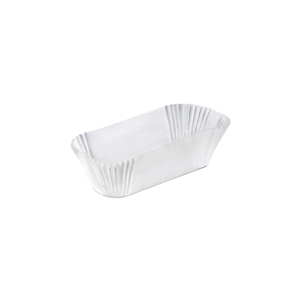 Caissettes plissées allongées blanches 105x40x25mm 184.88 P/1000 -unité-