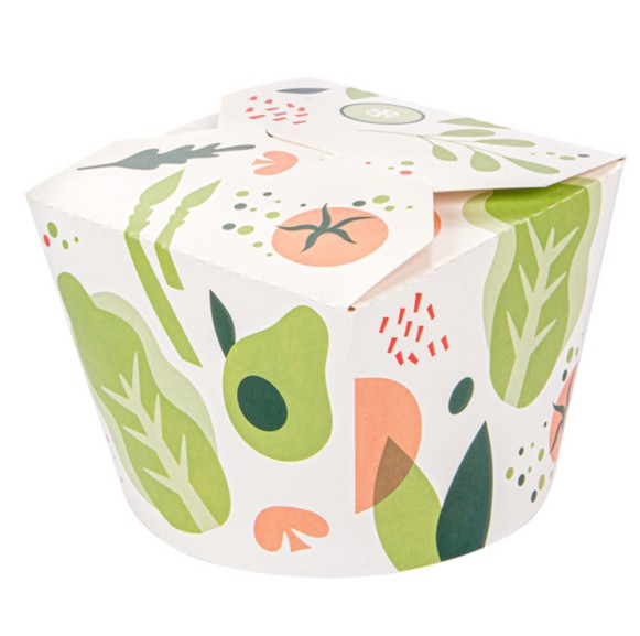 Conteneur POT A PATE Décoré 1000ml  256.87 C/300 P/50 -unité-