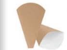 Cone à crêpe Kraft 120x25x190mm Ref 252.57 C/2000 P/100 -unité-