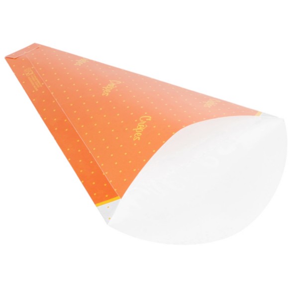 Cone à crêpe Motif CREPES 120x25x190mm Ref 213.44 C/2000 P/250 -unité-