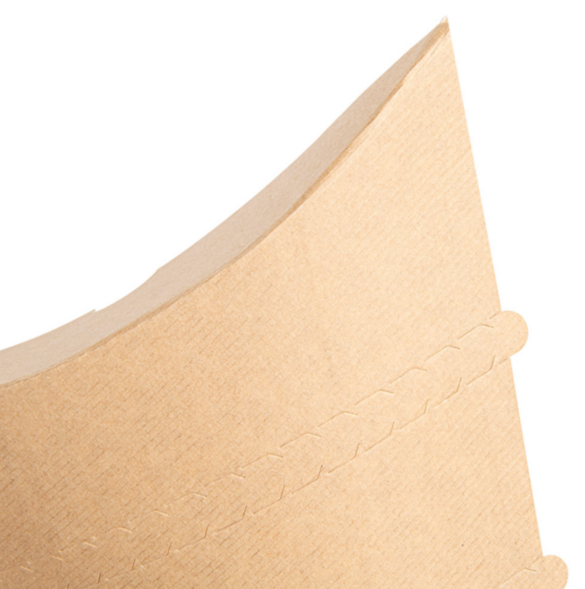 Cone récipient à crêpe Kraft 220/95x40x168mm Ref 252.61 C/500 P/100 -unité-