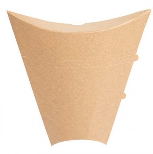 Cone récipient à crêpe Kraft 220/95x40x168mm Ref 252.61 C/500 P/100 -unité-